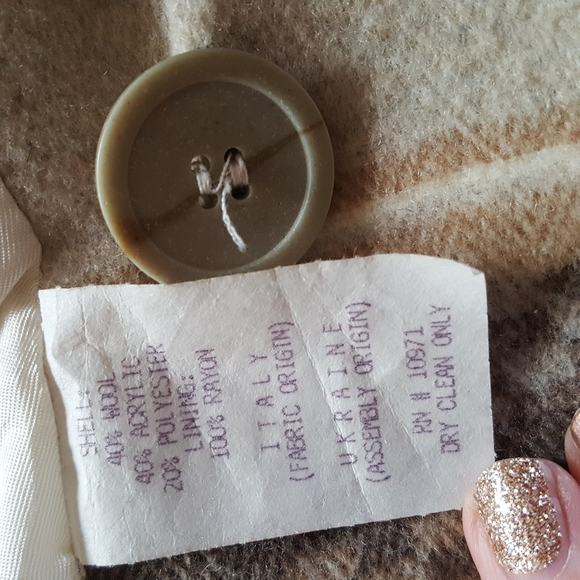 VTG BRAETAN Women's Wool Southwestern Aztec Tribal Blazer Sz Large - Picture 7 of 7